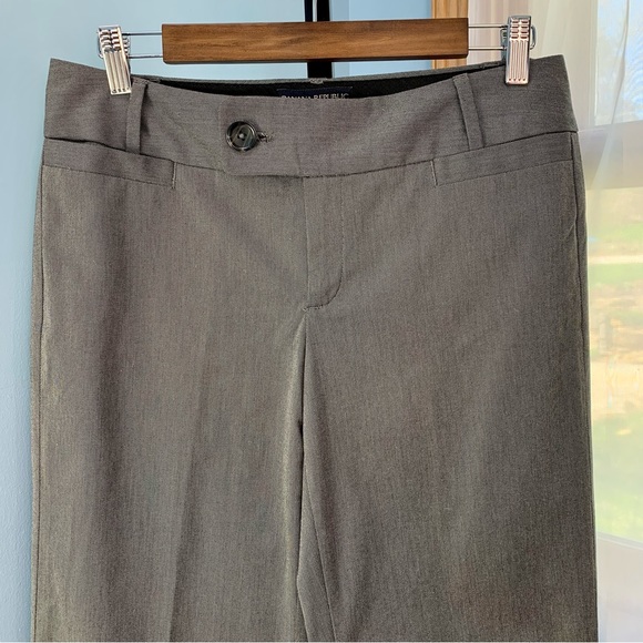 Banana Republic Grey Cotton Trousers Regular Length - Picture 3 of 7